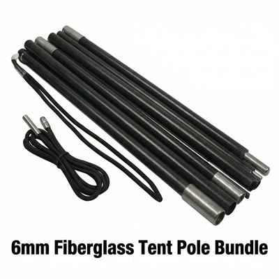6 mm tältstång i glasfiber